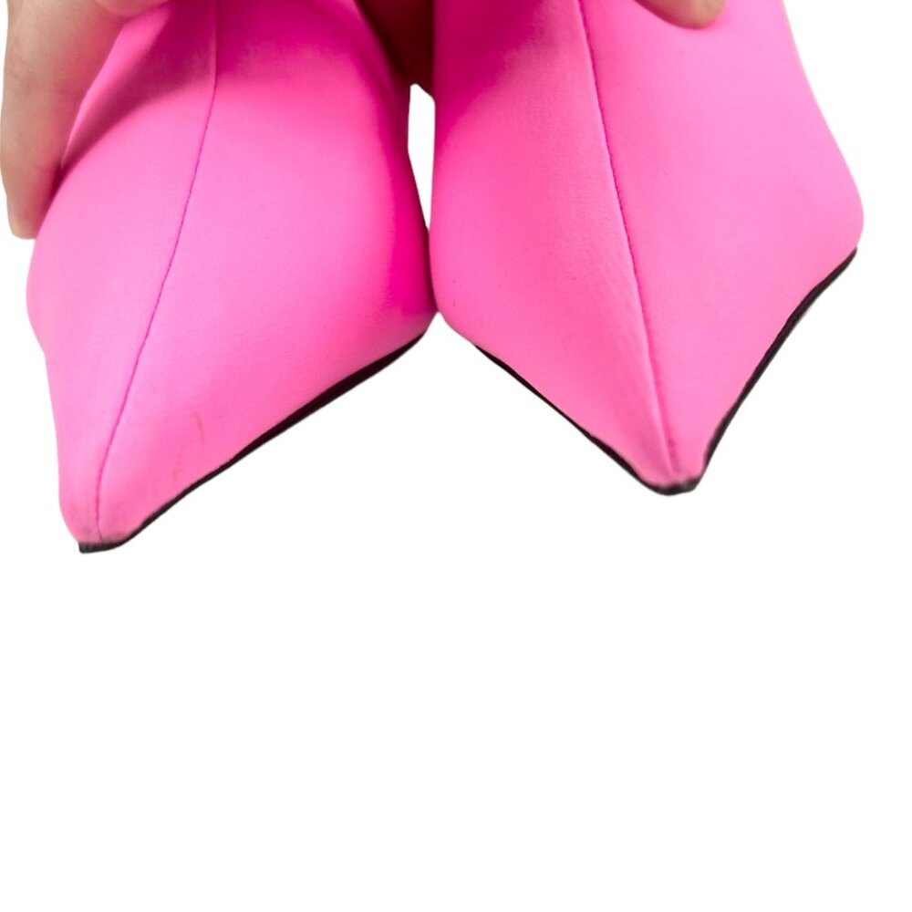 NWOB Balenciaga Pink Knife Pointed Toe Sock Boots - Picture 6 of 15